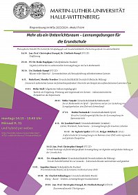 Ringvorlesung im Wintersemester 2023/2024