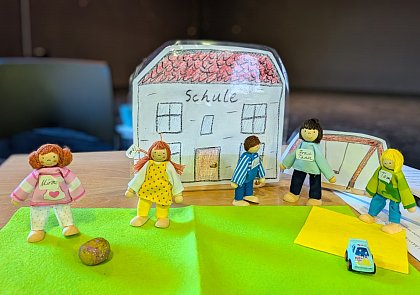 Foto von der Veranschaulichung der Konfliktgeschichte