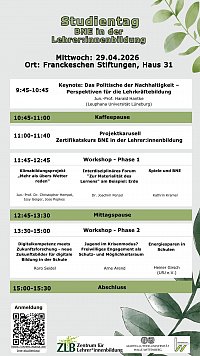 Programm f�r den Studientag BNE
